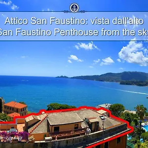 Attico San Faustino 165 Mq 110 Mq Di Terrazza- In 700 ,vista Mare Strepitosa-100 M Dalla Spiaggia-parking Esclusivo-sky,netflix Casa vacanze Rapallo